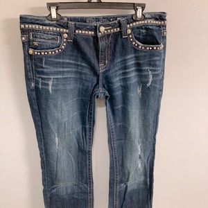 Miss Me studded stretch jeans